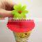 High Leakproof Flower Topper Silicone Glass Cover Suction Lid