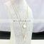Gold Quartz Pendant Necklace Large Disc Necklace Monogram