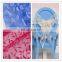 polyester and colorful flocking organza chair sash wedding hotel decoration chair sash