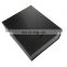 Spot UV Logo Flat Packed Black leather paper Box For Men's Suits