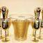 Plastic Made Gold painting champagne sipper For Moet&Chandon