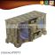Rectangular cabinet box three drawers two grib weave bamboo decorative pattern cardboard storage box