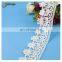 Fashion lace trims fabric for clothes fringe decoration, wholesale flower lace