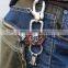 Wholesale high quality punk metal keychain, Fashion genuine leather keychain