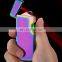 ELECTRIC FINGER PRINT DOUBLE ARC TESLA LIGHTER USB RECHARGEABLE SAFETY WITHOUT GAS