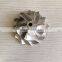 GT30 53.14/71.55mm 6+6 blades point milling turbocharger milling/aluminum 2618 co/billet pressor wheel