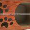 Funny corrugated paper cat scratching board stereo shape cat toy with footprint