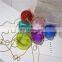 Transparent Colorful Round Handbag Slippers Ladies Female Round Ball Purse and Matching shoes fur sliders sandals
