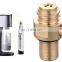 Cylinder valve for CO2 Soda Maker