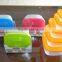 Popular 5 pcs set square plastic food storage container with color box