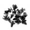 Hot Sale 100Pcs 8mm For Car Fender Black Shield Push Type Splash Retainer Rivet Fastener Clips