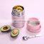 Double wall food flask Stainless steel  insulated lunch box  Student lunch container casserole mini pot flask for hot food