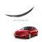 Accessories Decoration Performance R Style Carbon Fiber Spoiler Rear Spoiler Tail Wing Back Boot Lip For Tesla Model S 2014-2021