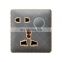 Type 86 Universal 5 pin Electrical Power Wall Socket With Switch Dermatoglyph 13A Sockets And Switches Electrical