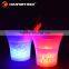 Plastic Material waterproof color changing LED party bar ice bucket