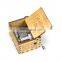 Factory wholesale hand crank wood small music box,plywood music box with dozens of songs