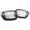 ABS Matt black car racing grill front bumper grills radiator mesh grille for BMW 3 series E90 single slat line style 2005-2011