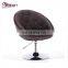 Retro Coffee Shop Chair Funny Lounge Chair With Adjustable Height And Chrome Frame