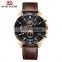 VAVA VOOM VA-216 Latest Man Quartz Hand Watch Leather Strap Analog Display Calendar Sports Trendy Watch For Men