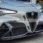 Runde Half Carbon Fiber Material Front Bumper Assembly Front Lip For Alfa Romeo Giulia Body Kit Modify GTAM Style Body Kit