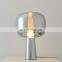 Chrome/Gold/Rose Gold Glass Table Light Post Modern Table Lamp Glass Bedside Night Lamp