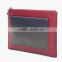 color block genuine leather envelope clutch bag zip wallet with slide outside pocket for student and ladies