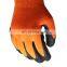 Excellent Grip Wrinkle Latex Rubber Coated Work Gloves Cold Proof Winter Thermal Gloves