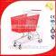 Supermarket plastic power coated trolley