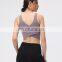 Sweat-Wicking New Nude Feeling Cross Back Sexy Yoga Crop Tank Top Women With Removable Pads Yoga Vest Gym Wear Apparel