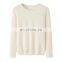 Women's 100% Cashmere Pullover Neck Knit Oversized Sweater Crew Collar Casual Style Solid Pattern Winter Front Front Included