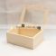 Searun lightweight wood box with glass lids