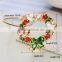 Wholesale christmas bridal flower bouquet latest design vogue jewellery bangle