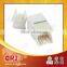 RJ45 180 Degree CAT6 UTP Tooless Keystone Jack
