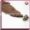 Arisonhair wholesale u-tip hair extensions keratin tipped fusion nail tip brazilian human hair extension 0.8g/1g per strand