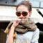 Wholesale Winter Korea Fashion Loop Yarn Plain Woman Neck Scarf