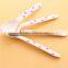Disposable wooden spoons with colorful dots Eco-friendly wooden tableware for party