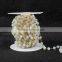 $4/meter by Trade Assurance- opal white faceted crystal quartz beaded stone chains for necklace-Free Shipping