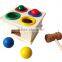 Baby Hand Exercise Wooden Hammering Balls Toys w/ balls, hammer, box