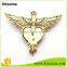 China Cheap Manufacturer Custom Brass Gold Thumb Up Metal Lapel Pin Badge