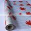 Red leaf pattern stained glass window tint film roll