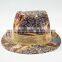 Fashion custom printed polyester fedora hat