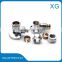 Male female elbow with plate/Press screw fittings for multilayer pipes