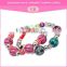 Latest design hot sale custom made for girls shamballa candy bracelet hand