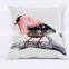 PLUS home textile jacquard pattern bird pillow case