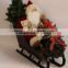 XM-A6044 24 inch christmas santa on metal sleigh