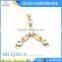 Metal shoe decoration buckles with shiny rhinestone for women sandal ornament decoration buckles