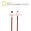 MFI Leather charging and sync data red cable for iphone 6/iPhone 6 plus
