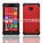 2015 New arrival china  hot selling tough hard durable case bling crystal PC+Silicone hybrid case cover for Nokia N9