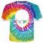 New fashion Men/women Summer 3D Tie Dye Alien T Shirt o neck Tee plus size s-5xl