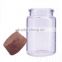 small glass jars with decorative cork lids 80ml